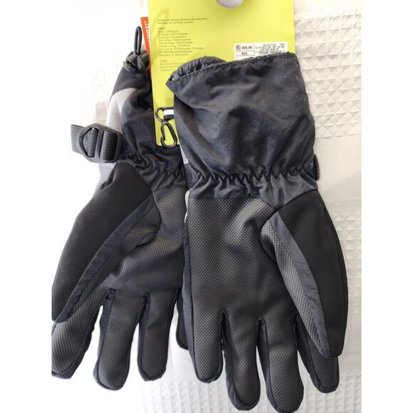 All In Motion Mens Snow Gloves Med Large Blk Heavy Warm Waterproof Insulated - Picture 7 of 7